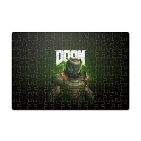Пазл магнитный 126 элементов с принтом Doom Eternal в Ухте, полимерный материал с магнитным слоем | 126 деталей, размер изделия —  180*270 мм | Тематика изображения на принте: doom | doom 2016 | doom 2020 | doom eternal | doomguy | дум | дум 2020 | дум вечен | дум етернал | дум этернал | думгай