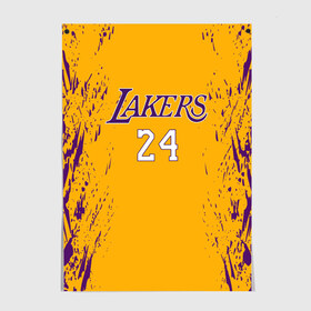Постер с принтом Kobe Bryant в Ухте, 100% бумага
 | бумага, плотность 150 мг. Матовая, но за счет высокого коэффициента гладкости имеет небольшой блеск и дает на свету блики, но в отличии от глянцевой бумаги не покрыта лаком | angeles | bryant | kobe | lakers | los | nba | баскетбольный | клуб
