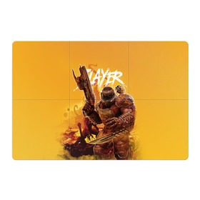 Магнитный плакат 3Х2 с принтом Doom Slayer в Ухте, Полимерный материал с магнитным слоем | 6 деталей размером 9*9 см | Тематика изображения на принте: doom | doom 2016 | doom 2020 | doom eternal | doom slayer | doomguy | doomslayer | дум | дум 2020 | дум вечен | дум етернал | дум этернал | думгай