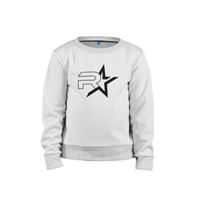 Детский свитшот хлопок с принтом Rockstar Games в Ухте, 100% хлопок | круглый вырез горловины, эластичные манжеты, пояс и воротник | grand theft auto 2 | grand theft auto 3 | grand theft auto v | grand theft auto: san andreas | grand theft auto: vice city | gta 1 | gta 2 | gta 3 | gta 4 | gta 5 | gta online | gta v | город | игры