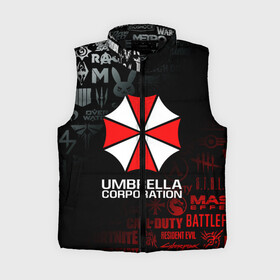 Женский жилет утепленный 3D с принтом RESIDENT EVIL (UMBRELLA CORP) в Ухте,  |  | ada wong | biohazard | leon | nemesis | project resistance | raccoon city | re | re3 | resident evil | resident evil 3 | rpd | stars | umbrella | ада вонг | амбрелла | немезис | ужасы
