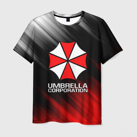 Мужская футболка 3D с принтом UMBRELLA CORP в Ухте, 100% полиэфир | прямой крой, круглый вырез горловины, длина до линии бедер | ada wong | biohazard | leon | nemesis | project resistance | raccoon city | re2 | resident evil 2 | rpd | stars | umbrella | ада вонг | амбрелла | немесис | ужасы