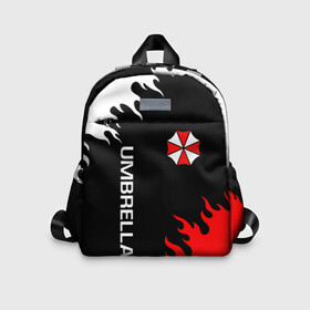 Детский рюкзак 3D с принтом UMBRELLA CORP | АМБРЕЛЛА КОРП в Ухте, 100% полиэстер | лямки с регулируемой длиной, сверху петелька, чтобы рюкзак можно было повесить на вешалку. Основное отделение закрывается на молнию, как и внешний карман. Внутри дополнительный карман. По бокам два дополнительных кармашка | Тематика изображения на принте: ada wong | biohazard | leon | nemesis | project resistance | raccoon city | re2 | resident evil 2 | rpd | stars | umbrella | ада вонг | амбрелла | немесис | ужасы