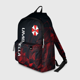 Рюкзак 3D с принтом UMBRELLA CORP | АМБРЕЛЛА КОРП в Ухте, 100% полиэстер | лямки с регулируемой длиной, сверху петелька, чтобы рюкзак можно было повесить на вешалку. Основное отделение закрывается на молнию, как и внешний карман. Внутри два дополнительных кармана, один из которых закрывается на молнию. По бокам два дополнительных кармашка | ada wong | biohazard | leon | nemesis | project resistance | raccoon city | re2 | resident evil 2 | rpd | stars | umbrella | ада вонг | амбрелла | немесис | ужасы