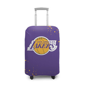 Чехол для чемодана 3D с принтом LA LAKERS в Ухте, 86% полиэфир, 14% спандекс | двустороннее нанесение принта, прорези для ручек и колес | america | basketball | kobe bryant | la | la lakers | lakers | los angeles lakers | nba | usa | баскетбол | кобе брайант | лос анджелес лейкерс | нба | сша