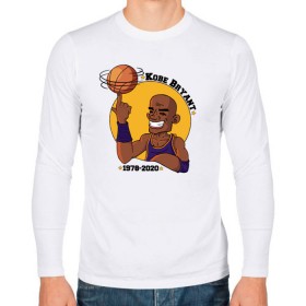 Мужской лонгслив хлопок с принтом Коби Брайант в Ухте, 100% хлопок |  | bryant | kobe | kobe bryant | logo | nba | баскетбол | коби брайант | лого | логотип | нба