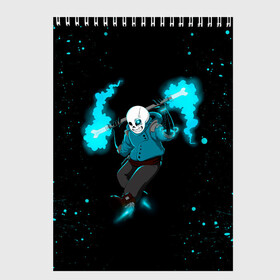 Скетчбук с принтом Undertale в Ухте, 100% бумага
 | 48 листов, плотность листов — 100 г/м2, плотность картонной обложки — 250 г/м2. Листы скреплены сверху удобной пружинной спиралью | asriel dreemurr | chara | frisk | sans | undertale | азриэль дримурр | андертейл | андрайн | гастер | меттатон | санс | фриск | чара