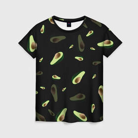 Женская футболка 3D с принтом Авокадо в Ухте, 100% полиэфир ( синтетическое хлопкоподобное полотно) | прямой крой, круглый вырез горловины, длина до линии бедер | авокадо | веган | еда блогеров | мемы | минимализм | прикольные картинки | прикольные надписи | растение | смешное авокадо | фрукт