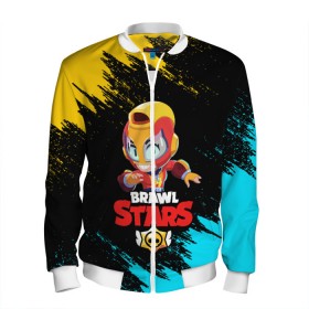 Мужской бомбер 3D BRAWL STARS MAX: в Ухте, 100% полиэстер | застегивается на молнию, по бокам два кармана без застежек, по низу бомбера и на воротнике - эластичная резинка | bibi | brawl stars | crow | el brown | leon | leon shark | max | sally leon | shark | stars | werewolf | акула | биби | ворон | леон | оборотень