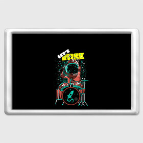 Магнит 45*70 Lets Rock: в Ухте, Пластик | Размер: 78*52 мм; Размер печати: 70*45 | art | astronaut | drummer | drums | rock | rocket | space | арт | астронавт | барабанщик | барабаны | космонавт | космос | ракета | рок