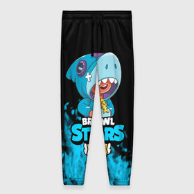 Женские брюки 3D с принтом Brawl stars leon shark в Ухте, полиэстер 100% | прямой крой, два кармана без застежек по бокам, с мягкой трикотажной резинкой на поясе и по низу штанин. В поясе для дополнительного комфорта — широкие завязки | bea | bib | brawl stars | crow | el brown | leon | max | nita | sally leon | shark | акула | биа | биби | бравл старс | ворон | игра | леон | макс | нита | оборотень | салли леон | сэлли леон | шарк | эл браун