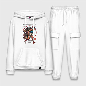 Мужской костюм хлопок с толстовкой с принтом Jill Valentine в Ухте,  |  | Тематика изображения на принте: carlos oliveira | jill valentine | nemesis | re 3 | resident evil 3 remake | джил вэлентайн | карлос оливейра | немезида | немезис | обитель зла