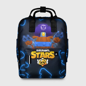 Женский рюкзак 3D с принтом Brawl Stars Darryl в Ухте, 100% полиэстер | лямки с регулируемой длиной, сверху ручки, чтобы рюкзак нести как сумку. Основное отделение закрывается на молнию, как и внешний карман. Внутри два дополнительных кармана, один из которых закрывается на молнию. По бокам два дополнительных кармашка, куда поместится маленькая бутылочка
 | bea | bo | brawl stars | crow | darryl | daryl | dynamike | frank | gt max | gt макс | max | mortis | sakura spike | sally leon | sally леон | sandy | shark leon | spike | акула леон | беа | бо | бравл старс | динамайк | дэррил. дэрил | ма