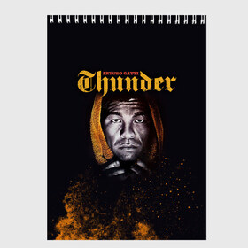 Скетчбук с принтом Arturo Thunder Gatti в Ухте, 100% бумага
 | 48 листов, плотность листов — 100 г/м2, плотность картонной обложки — 250 г/м2. Листы скреплены сверху удобной пружинной спиралью | Тематика изображения на принте: arturo gatti | arturo thunder gatti | gatti | thunder | артуро гатти | гатти