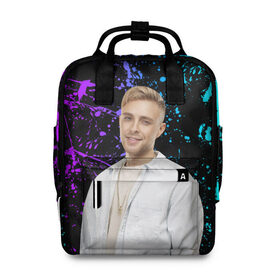 Женский рюкзак 3D с принтом Егор Крид в Ухте, 100% полиэстер | лямки с регулируемой длиной, сверху ручки, чтобы рюкзак нести как сумку. Основное отделение закрывается на молнию, как и внешний карман. Внутри два дополнительных кармана, один из которых закрывается на молнию. По бокам два дополнительных кармашка, куда поместится маленькая бутылочка
 | black star | ek | ek team | family | kreed | блэк стар | голубые глаза | егор булаткин | егор крид | ек | идеальный мужчина | крид | холостяк