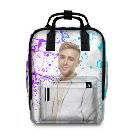 Женский рюкзак 3D с принтом Егор Крид в Ухте, 100% полиэстер | лямки с регулируемой длиной, сверху ручки, чтобы рюкзак нести как сумку. Основное отделение закрывается на молнию, как и внешний карман. Внутри два дополнительных кармана, один из которых закрывается на молнию. По бокам два дополнительных кармашка, куда поместится маленькая бутылочка
 | black star | ek | ek team | family | kreed | блэк стар | голубые глаза | егор булаткин | егор крид | ек | идеальный мужчина | крид | холостяк