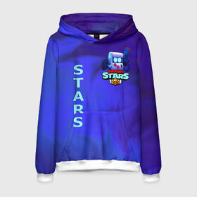 Мужская толстовка 3D с принтом BRAWL STRAS в Ухте, 100% полиэстер | двухслойный капюшон со шнурком для регулировки, мягкие манжеты на рукавах и по низу толстовки, спереди карман-кенгуру с мягким внутренним слоем. | Тематика изображения на принте: best leon | brawl stars | акула | бит 8 | бравл старс | леон