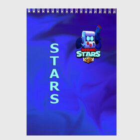 Скетчбук с принтом BRAWL STRAS в Ухте, 100% бумага
 | 48 листов, плотность листов — 100 г/м2, плотность картонной обложки — 250 г/м2. Листы скреплены сверху удобной пружинной спиралью | Тематика изображения на принте: best leon | brawl stars | акула | бит 8 | бравл старс | леон