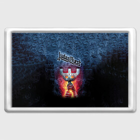 Магнит 45*70 с принтом Judas priest в Ухте, Пластик | Размер: 78*52 мм; Размер печати: 70*45 | Тематика изображения на принте: heavy metal | judas | judas priest | metal | priest | гленн типтон | грув метал | йен хилл | ричи фолкнер | роб хэлфорд | скотт трэвис | хард рок | хеви метал