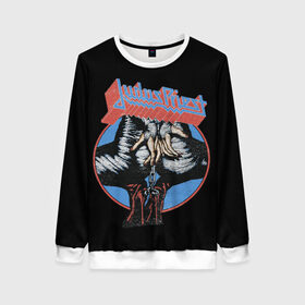 Женский свитшот 3D Judas Priest: в Ухте, 100% полиэстер с мягким внутренним слоем | круглый вырез горловины, мягкая резинка на манжетах и поясе, свободная посадка по фигуре | album | judas priest | metal | music | rock | джудас прист | метал | рок