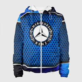 Женская куртка 3D с принтом MERCEDES-BENZ в Ухте, ткань верха — 100% полиэстер, подклад — флис | прямой крой, подол и капюшон оформлены резинкой с фиксаторами, два кармана без застежек по бокам, один большой потайной карман на груди. Карман на груди застегивается на липучку | amg | auto | bmw | honda | jdm | mercedes | nissan | porsche | racing | sport | toyota | автомобил | автомобильные | киа | лексус | марка | машины | митсубиси | ниссан | порше | спорт | субару | тесла | тойота | хонда