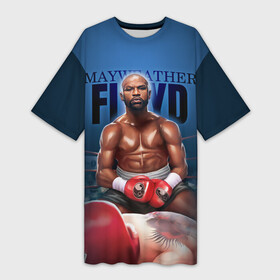Платье-футболка 3D с принтом Mayweather в Ухте,  |  | floyd | floyd mayweather jr. | бокс | майвайзер | майвейзер | мейвезер | флойд мейвезер