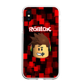 Чехол для iPhone XS Max матовый с принтом ROBLOX в Ухте, Силикон | Область печати: задняя сторона чехла, без боковых панелей | game | gamer | logo | minecraft | roblox | simulator | игра | конструктор | лого | майнкрафт | симулятор | строительство | фигура