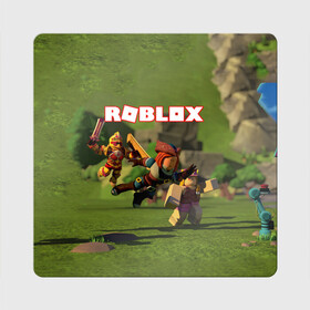 Магнит виниловый Квадрат с принтом ROBLOX в Ухте, полимерный материал с магнитным слоем | размер 9*9 см, закругленные углы | roblox | игра | компьютерная игра | логотип | онлайн | онлайн игра | роблакс | роблокс