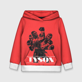 Детская толстовка 3D с принтом Tyson в Ухте, 100% полиэстер | двухслойный капюшон со шнурком для регулировки, мягкие манжеты на рукавах и по низу толстовки, спереди карман-кенгуру с мягким внутренним слоем | Тематика изображения на принте: iron mike | iron mike tyson | mike tyson | бокс | железный майк | майк тайсон | таисон | тайсон