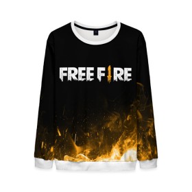 Мужской свитшот 3D с принтом Free Fire в Ухте, 100% полиэстер с мягким внутренним слоем | круглый вырез горловины, мягкая резинка на манжетах и поясе, свободная посадка по фигуре | 