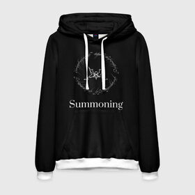 Мужская толстовка 3D с принтом Summoning в Ухте, 100% полиэстер | двухслойный капюшон со шнурком для регулировки, мягкие манжеты на рукавах и по низу толстовки, спереди карман-кенгуру с мягким внутренним слоем. | blackmetal | атмосферный | властелин колец | дарк эмбиент | михаэль «силениус» грегор | рихард «протектор» ледерер