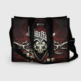 Сумка-шоппер 3D с принтом Judas Priest в Ухте, 100% полиэстер | застегивается на металлическую кнопку; внутренний карман застегивается на молнию. Стенки укреплены специальным мягким материалом, чтобы защитить содержимое от несильных ударов
 | breaking the law | judas priest | live | painkiller | гленн типтон | грув | метал | роб хэлфорд | рок | тим оуэнс | хард | хеви