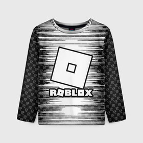 Детский лонгслив 3D с принтом Roblox. в Ухте, 100% полиэстер | длинные рукава, круглый вырез горловины, полуприлегающий силуэт
 | game | roblox | блок | игра | игрушка | лего | майнкрафт | персонажи | персонажи из кубиков | роблокс | робот