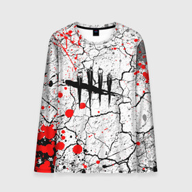 Мужской лонгслив 3D с принтом DEAD BY DAYLIGHT в Ухте, 100% полиэстер | длинные рукава, круглый вырез горловины, полуприлегающий силуэт | Тематика изображения на принте: dbd | dead by daylight | survival horror | дбд | мертвы к рассвету