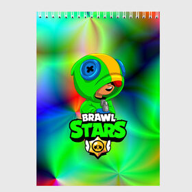 Скетчбук с принтом BRAWL STARS в Ухте, 100% бумага
 | 48 листов, плотность листов — 100 г/м2, плотность картонной обложки — 250 г/м2. Листы скреплены сверху удобной пружинной спиралью | 8 bit | 8 бит | bibi | brawl stars | crow | el brown | leon | leon shark | max | mr.p | sally leon | shark | stars | virus | werewolf | акула | биби | вирус | ворон | леон | оборотень | пингвин