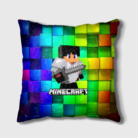 Подушка 3D с принтом Minecraft / Майнкрафт в Ухте, наволочка – 100% полиэстер, наполнитель – холлофайбер (легкий наполнитель, не вызывает аллергию). | состоит из подушки и наволочки. Наволочка на молнии, легко снимается для стирки | creeper | earth | game | minecraft | minecraft earth | блоки | грифер | игры | квадраты | компьютерная игра | крипер | маинкрафт | майн | майнкравт | майнкрафт