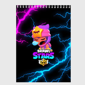 Скетчбук с принтом BRAWL STARS SANDY в Ухте, 100% бумага
 | 48 листов, плотность листов — 100 г/м2, плотность картонной обложки — 250 г/м2. Листы скреплены сверху удобной пружинной спиралью | 8 bit | 8 бит | bibi | brawl stars | crow | el brown | leon | leon shark | max | mr.p | sally leon | sandy | shark | stars | tara | virus | werewolf | акула | биби | вирус | ворон | леон | оборотень | пингвин