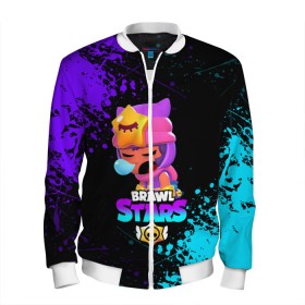 Мужской бомбер 3D BRAWL STARS SANDY: в Ухте, 100% полиэстер | застегивается на молнию, по бокам два кармана без застежек, по низу бомбера и на воротнике - эластичная резинка | 8 bit | 8 бит | bibi | brawl stars | crow | el brown | leon | leon shark | max | mr.p | sally leon | sandy | shark | stars | tara | virus | werewolf | акула | биби | вирус | ворон | леон | оборотень | пингвин