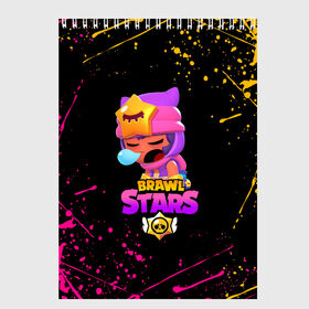 Скетчбук с принтом BRAWL STARS SANDY в Ухте, 100% бумага
 | 48 листов, плотность листов — 100 г/м2, плотность картонной обложки — 250 г/м2. Листы скреплены сверху удобной пружинной спиралью | 8 bit | 8 бит | bibi | brawl stars | crow | el brown | leon | leon shark | max | mr.p | sally leon | sandy | shark | stars | tara | virus | werewolf | акула | биби | вирус | ворон | леон | оборотень | пингвин