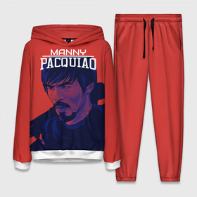 Женский костюм 3D (с толстовкой) с принтом Manny Pacquiao в Ухте,  |  | manny pacquiao | pac man | pacquiao | бокс | мэнни пакьяо | пакьяо