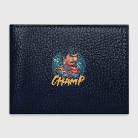 Обложка для студенческого билета с принтом Champ в Ухте, натуральная кожа | Размер: 11*8 см; Печать на всей внешней стороне | manny pacquiao | pac man | pacquiao | бокс | мэнни пакьяо | пакьяо
