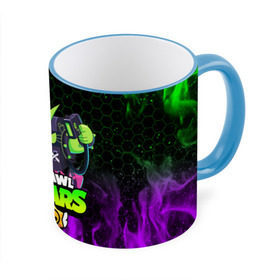 Кружка с полной запечаткой с принтом BRAWL STARS VIRUS 8-BIT в Ухте, керамика | ёмкость 330 мл | 8 bit | 8 бит | bibi | brawl stars | crow | el brown | leon | leon shark | max | mr.p | sally leon | shark | stars | tara | virus | werewolf | акула | биби | вирус | ворон | леон | оборотень | пингвин