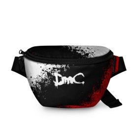 Поясная сумка 3D с принтом DEVIL MAY CRY (DMC) в Ухте, 100% полиэстер | плотная ткань, ремень с регулируемой длиной, внутри несколько карманов для мелочей, основное отделение и карман с обратной стороны сумки застегиваются на молнию | dante | devil may cry | devil may cry 5 | dmc | game | hell | play | sword | ад | данте | игры | меч