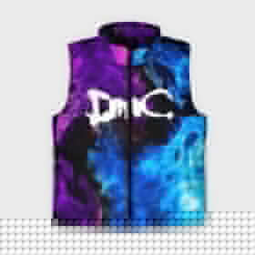 Женский жилет утепленный 3D с принтом DEVIL MAY CRY (DMC) в Ухте,  |  | dante | devil may cry | devil may cry 5 | dmc | game | hell | play | sword | ад | данте | игры | меч