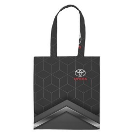 Сумка 3D повседневная с принтом TOYOTA в Ухте, 100% полиэстер | Плотность: 200 г/м2; Размер: 34×35 см; Высота лямок: 30 см | auto | sport | toyota | авто | автомобиль | автомобильные | бренд | марка | машины | спорт | тойота
