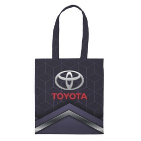 Сумка 3D повседневная с принтом TOYOTA в Ухте, 100% полиэстер | Плотность: 200 г/м2; Размер: 34×35 см; Высота лямок: 30 см | auto | sport | toyota | авто | автомобиль | автомобильные | бренд | марка | машины | спорт | тойота