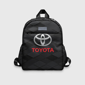 Детский рюкзак 3D с принтом TOYOTA | ТОЁТА в Ухте, 100% полиэстер | лямки с регулируемой длиной, сверху петелька, чтобы рюкзак можно было повесить на вешалку. Основное отделение закрывается на молнию, как и внешний карман. Внутри дополнительный карман. По бокам два дополнительных кармашка | auto | sport | toyota | авто | автомобиль | автомобильные | бренд | марка | машины | спорт | тоёта | тойота