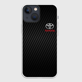 Чехол для iPhone 13 mini с принтом TOYOTA | ТОЁТА КАРБОН в Ухте,  |  | auto | sport | toyota | авто | автомобиль | автомобильные | бренд | марка | машины | спорт | тойота