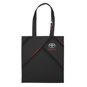 Шоппер 3D с принтом TOYOTA в Ухте, 100% полиэстер | Плотность: 200 г/м2; Размер: 34×35 см; Высота лямок: 30 см | auto | sport | toyota | авто | автомобиль | автомобильные | бренд | марка | машины | спорт | тойота