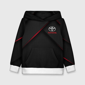 Детская толстовка 3D с принтом TOYOTA в Ухте, 100% полиэстер | двухслойный капюшон со шнурком для регулировки, мягкие манжеты на рукавах и по низу толстовки, спереди карман-кенгуру с мягким внутренним слоем | auto | sport | toyota | авто | автомобиль | автомобильные | бренд | марка | машины | спорт | тойота
